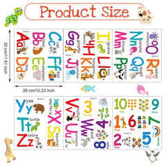Gersoniel abc-alphabet-wall-decals are clearly visible for early literacy decor.