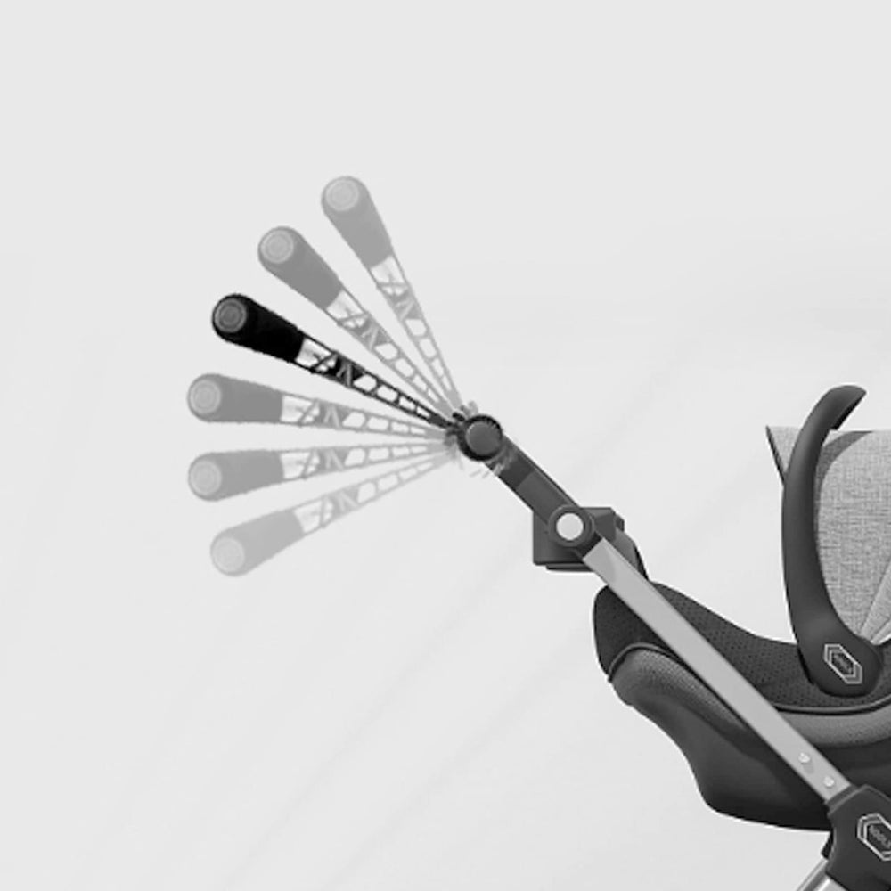 Gesundtek Stroll extension with carbon fiber and magnesium-aluminum connectors offers secure grip.