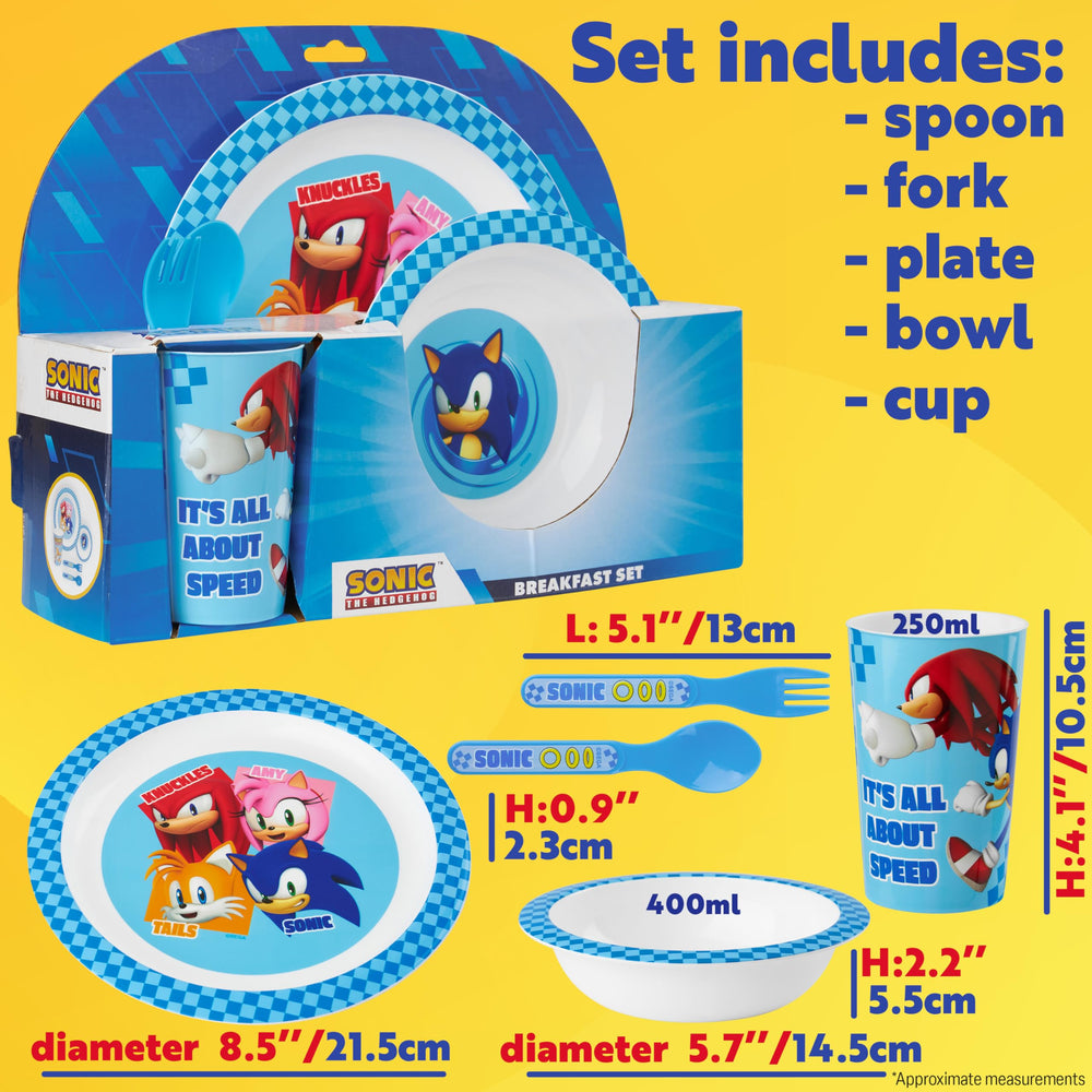 Get Trend Sonic blue 5-piece set for home, school, or travel