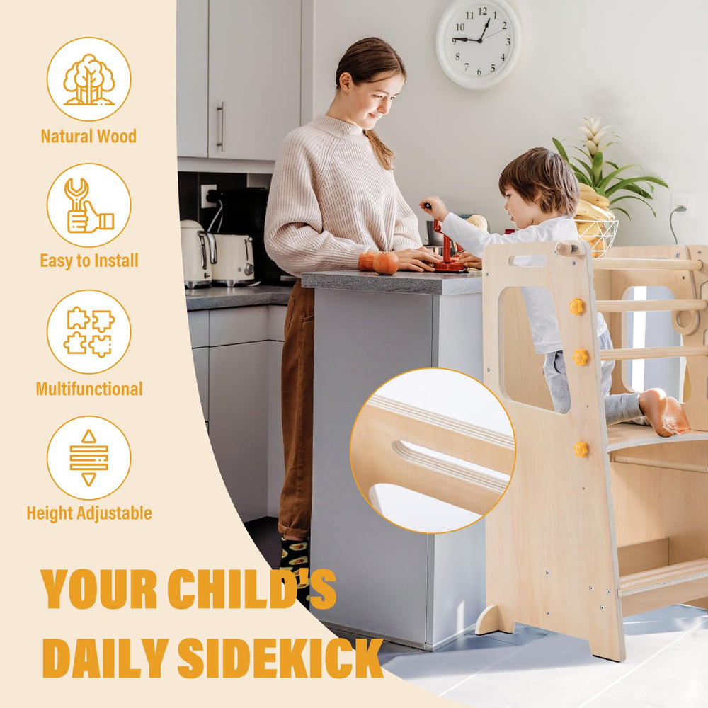 Gewitt height-adjustable tower highlighting 38 and 45 inch options for growing children
