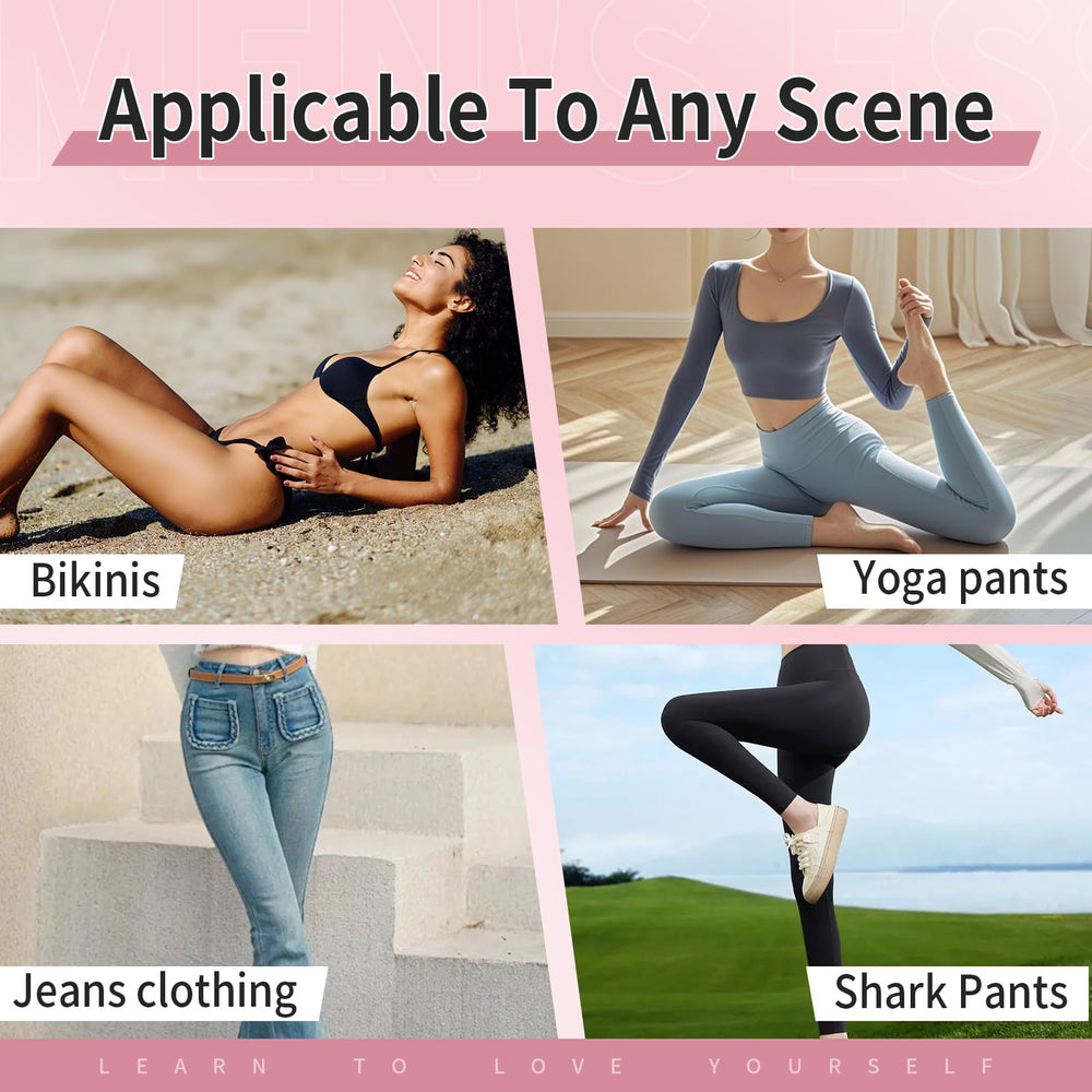 Gexloryn pads worn with swimwear or leggings for smooth silhouette.