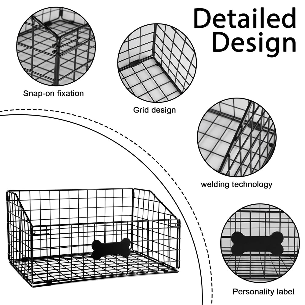 Geyecete dog toy basket sturdy wire frame resists wear