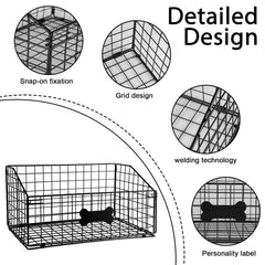Geyecete dog toy basket sturdy wire frame resists wear