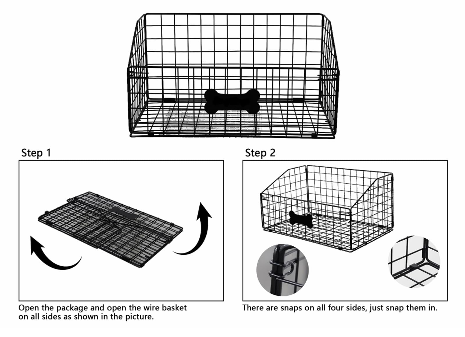 Geyecete foldable dog toy basket for compact storage