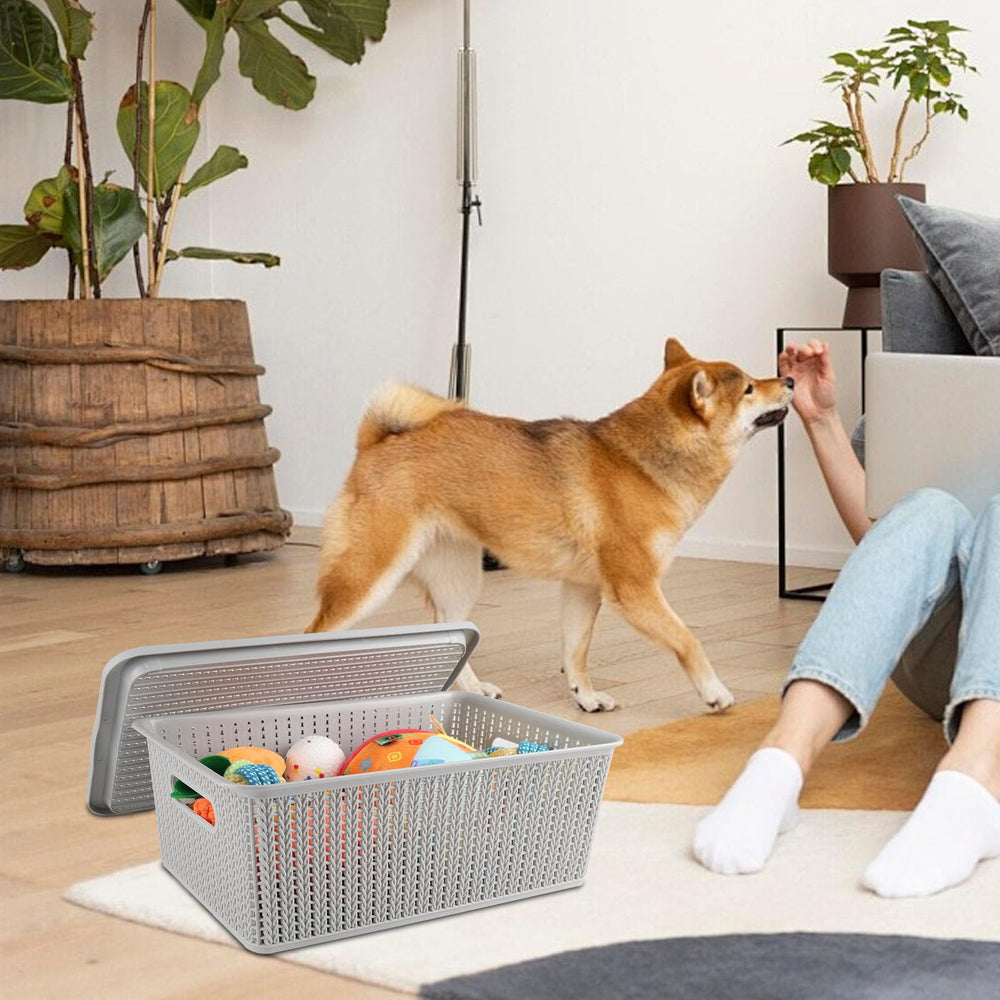 Geyecete multipurpose storage bin suitable for closets, kitchens, and shelves.