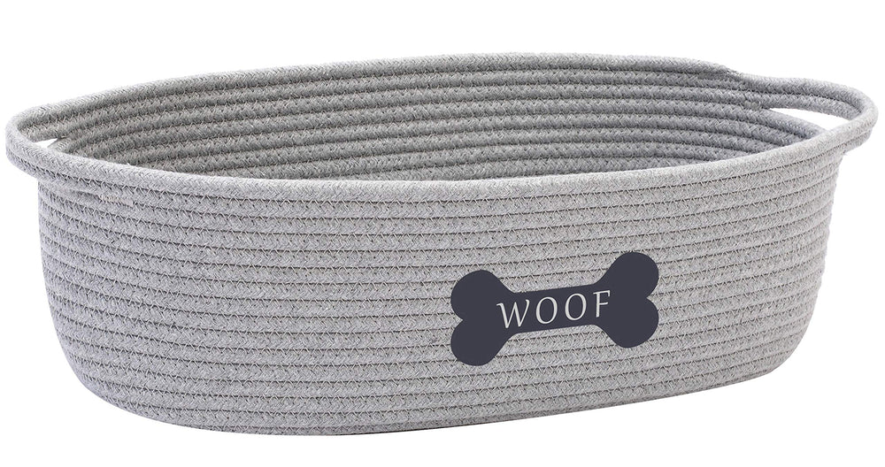 Geyecete Weave Rope Basket gray close-up weave texture, stylish storage.