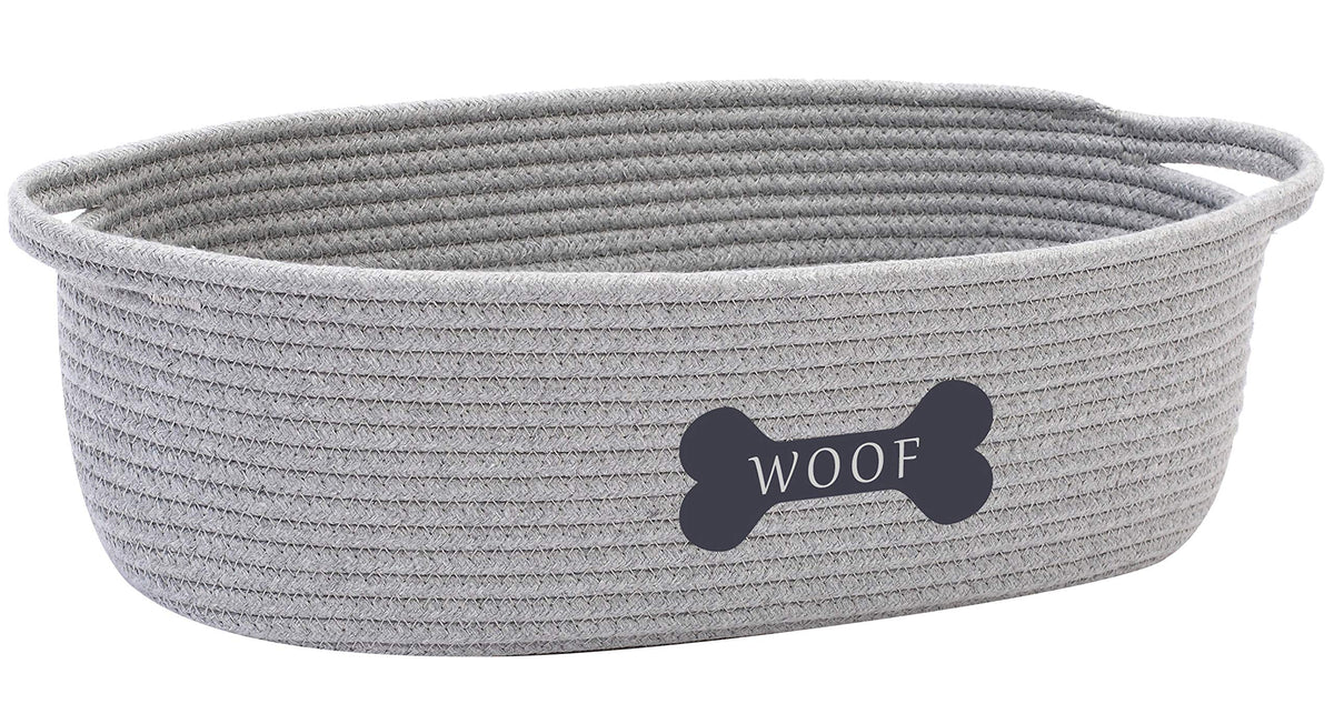 Geyecete Weave Rope Basket gray close-up weave texture, stylish storage.