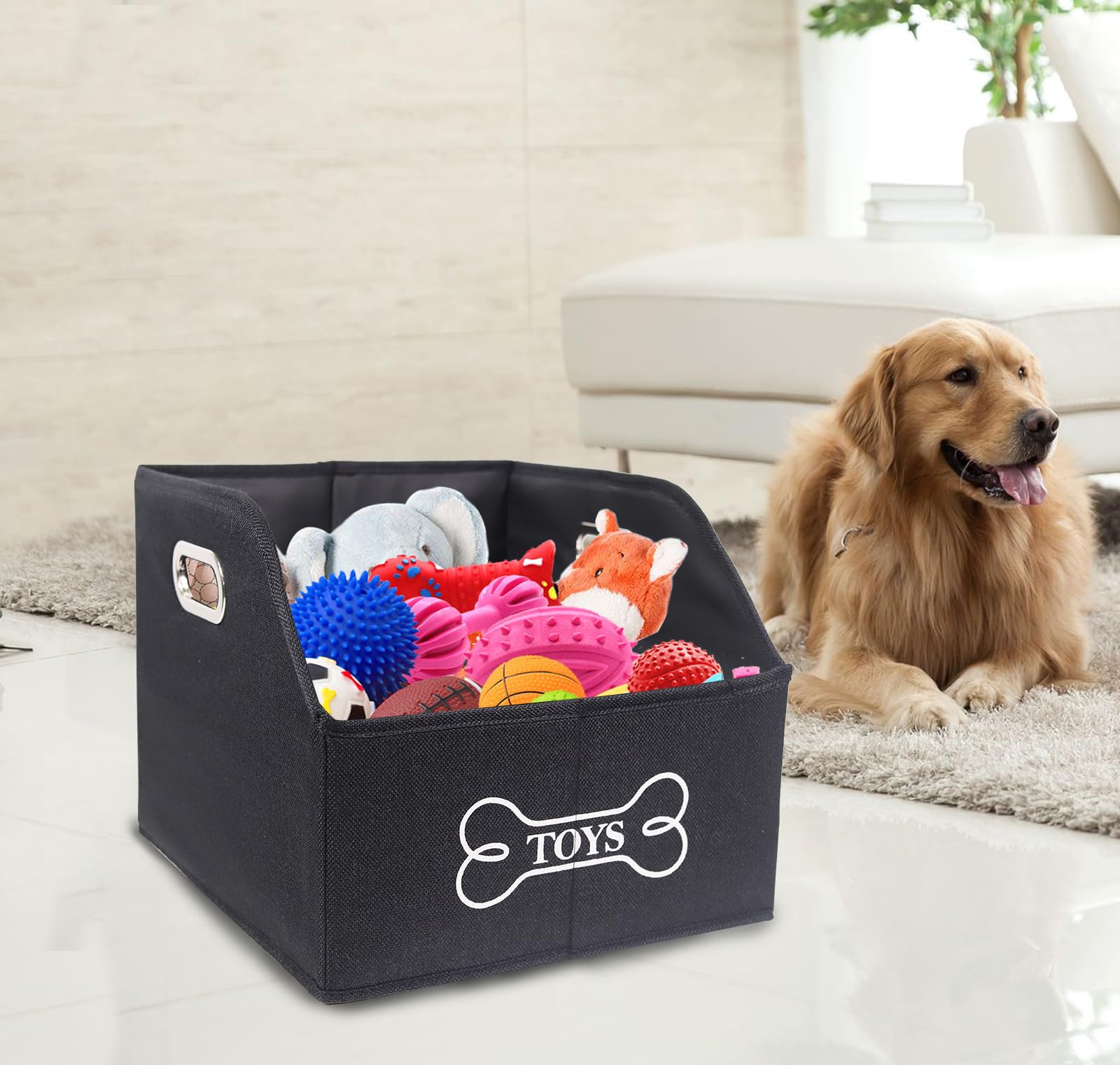 Geyecete wide shallow design allows easy toy rummaging and quick cleanup.