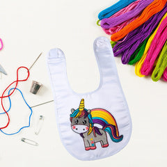 Geyoga baby bib hook and loop closure demonstrates secure fit