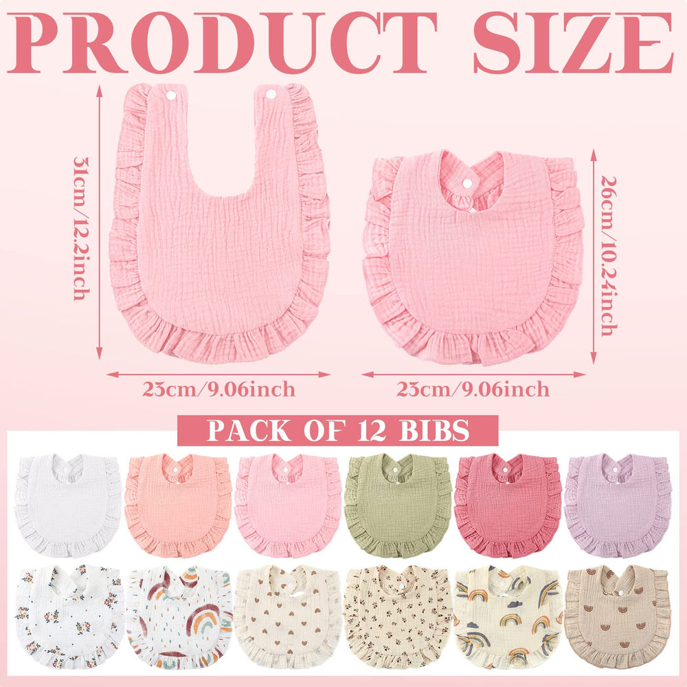 Geyoga bandana bib with neck buttons for secure easy wear.