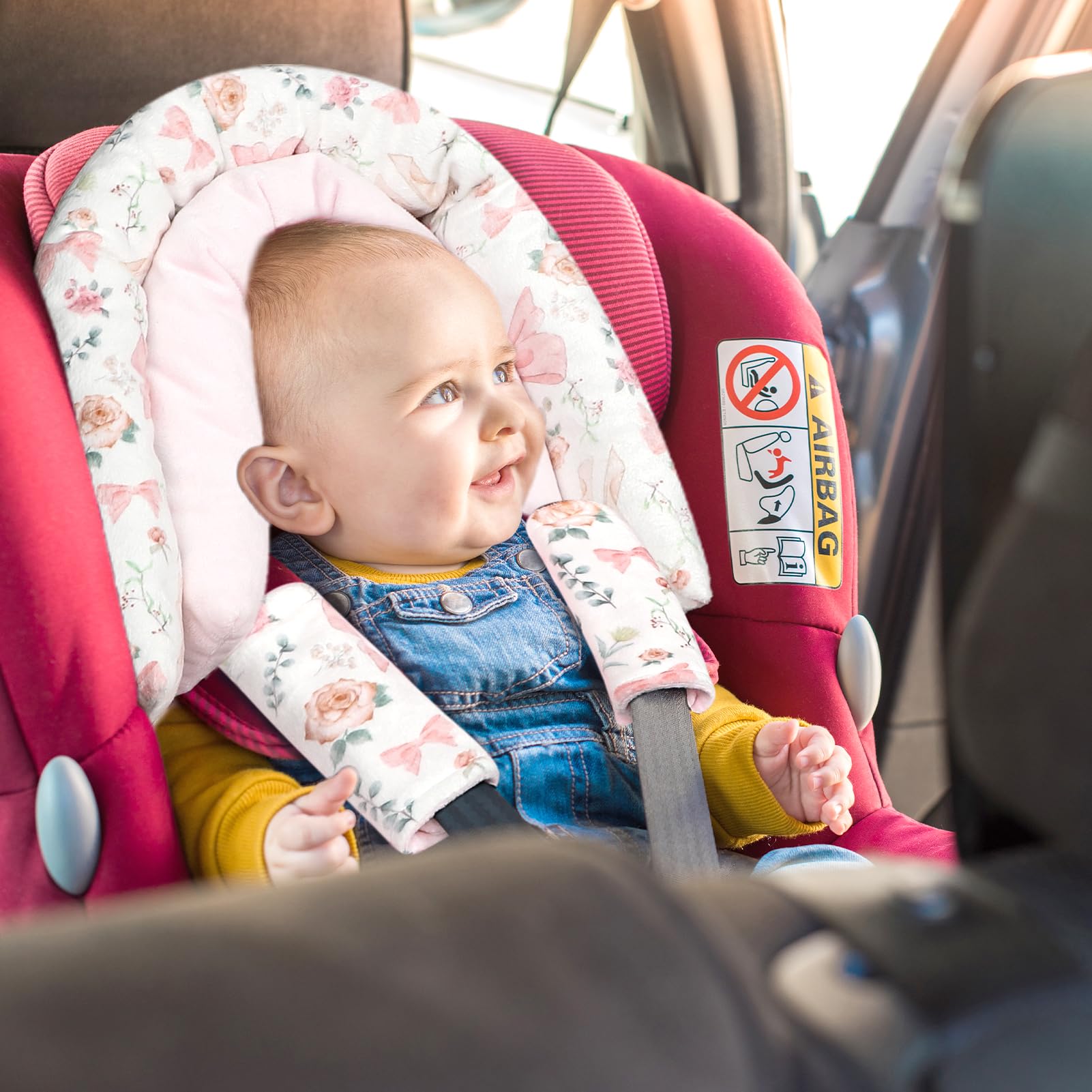 GFU adjustable head space accommodates growing infants.