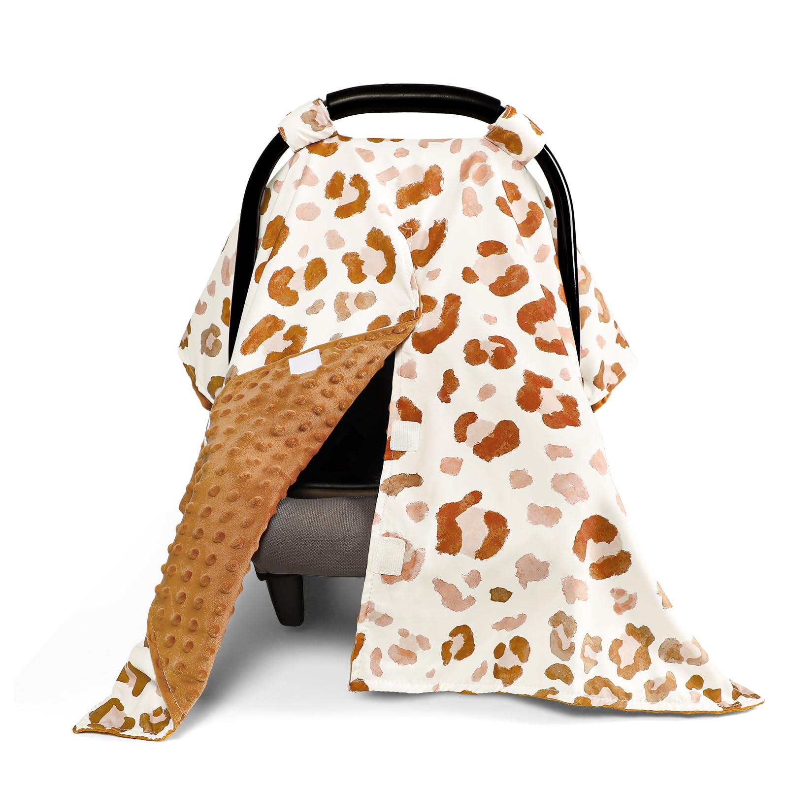 GFU Baby Car Seat Cover with 360 coverage shields sun and wind on the go
