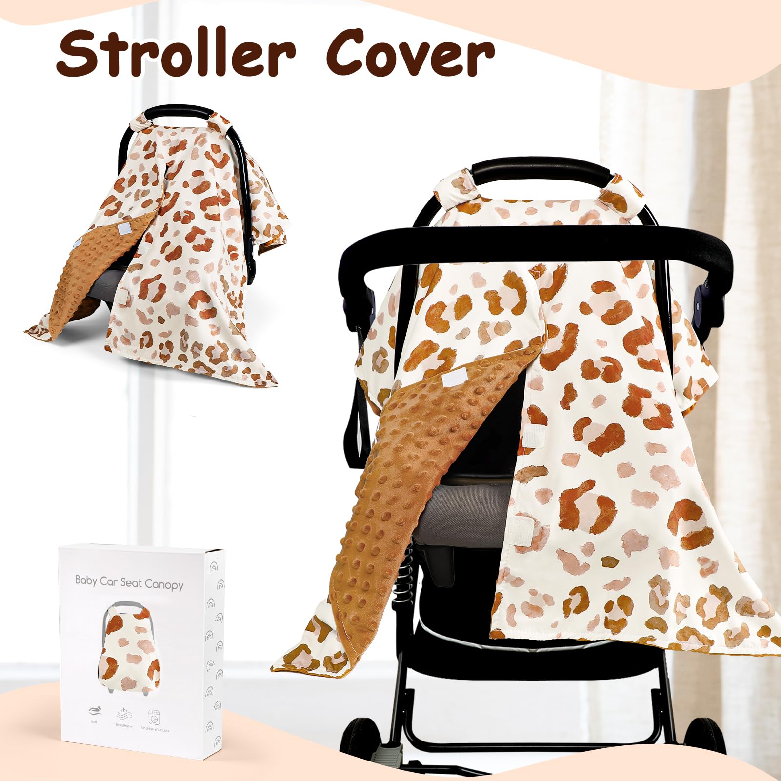 GFU Adjustable straps provide quick, secure fit on most car seats
