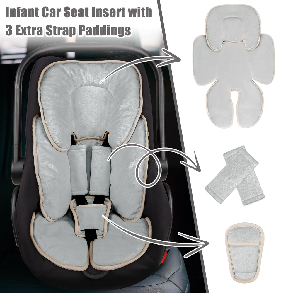 GFU breathable ergonomic insert provides warmth and support during travel.