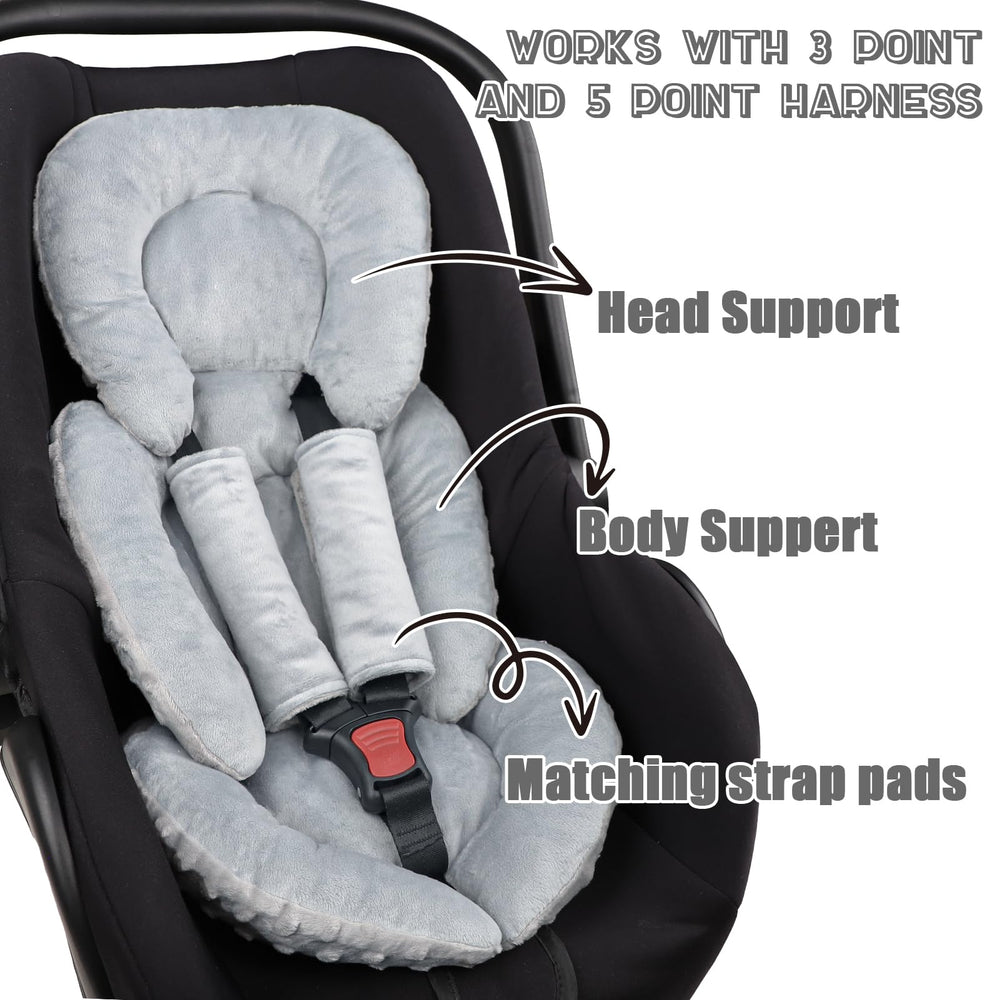 GFU cushion fits in swings, pushchairs, and rocking chairs for travel comfort.