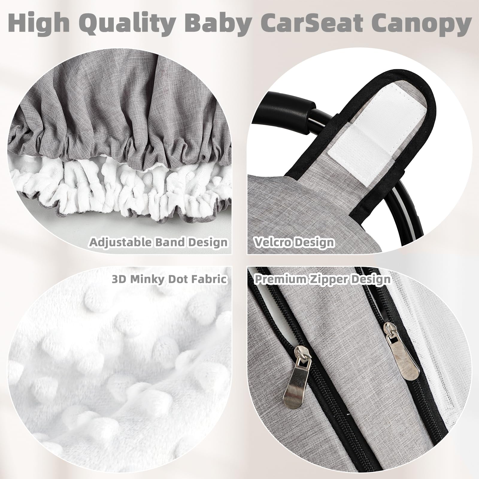 GFU Easy-Install Cover fits standard car seats and prams in seconds.