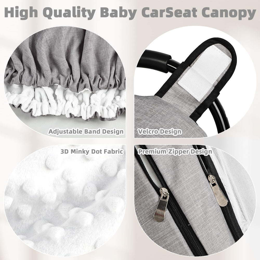 GFU Easy-Install Cover fits standard car seats and prams in seconds.