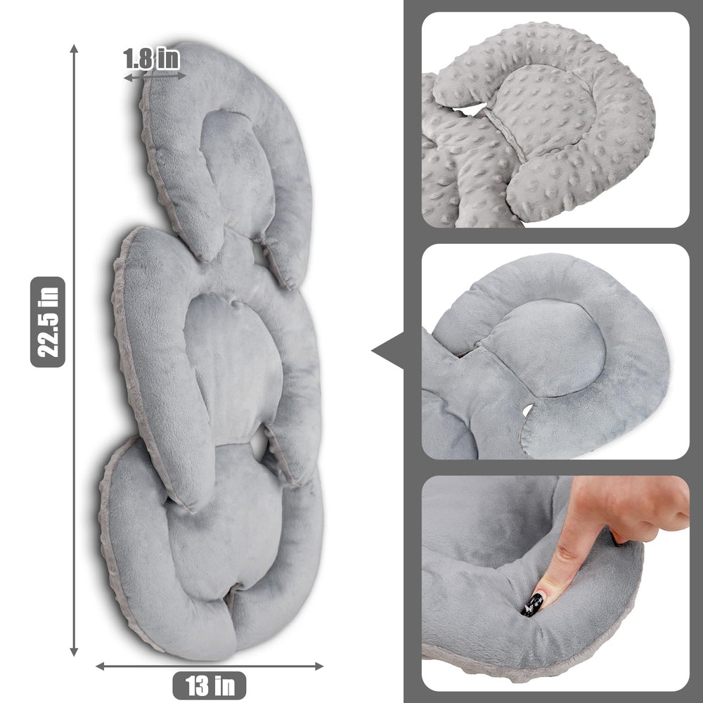GFU full-body support helps newborns stay comfy during rides.