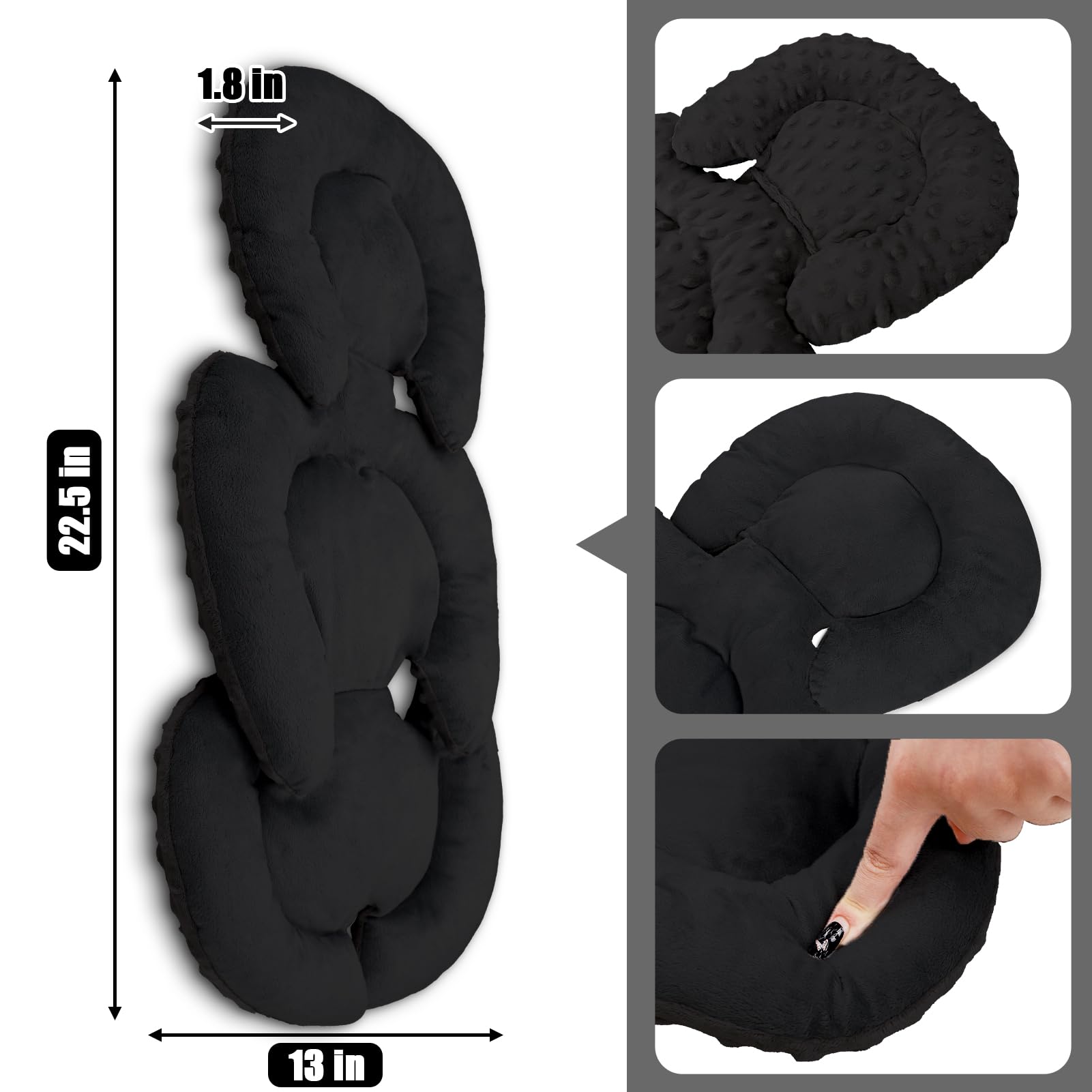 GFU 3D fabric back delivers breathable, structured support during rides