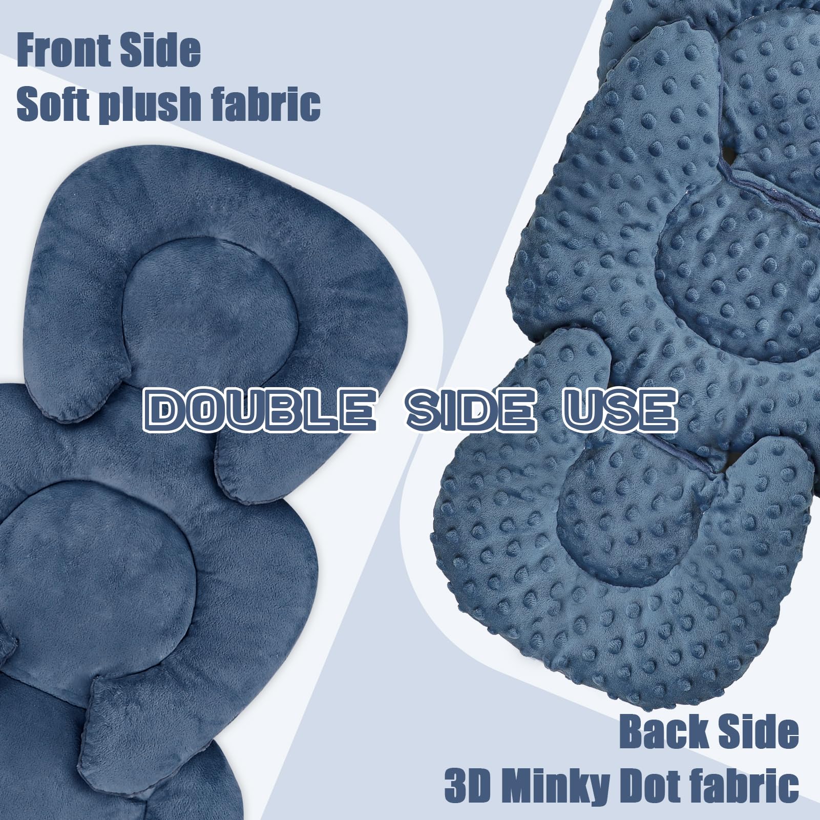 GFU infant car seat insert body support keeps tiny backs aligned.
