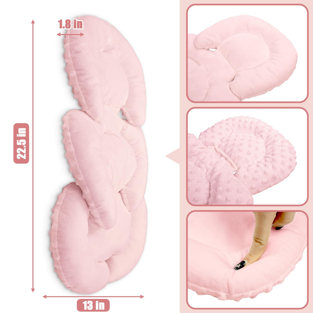 GFU infant seat insert ergonomic design supports newborn travel and warmth.