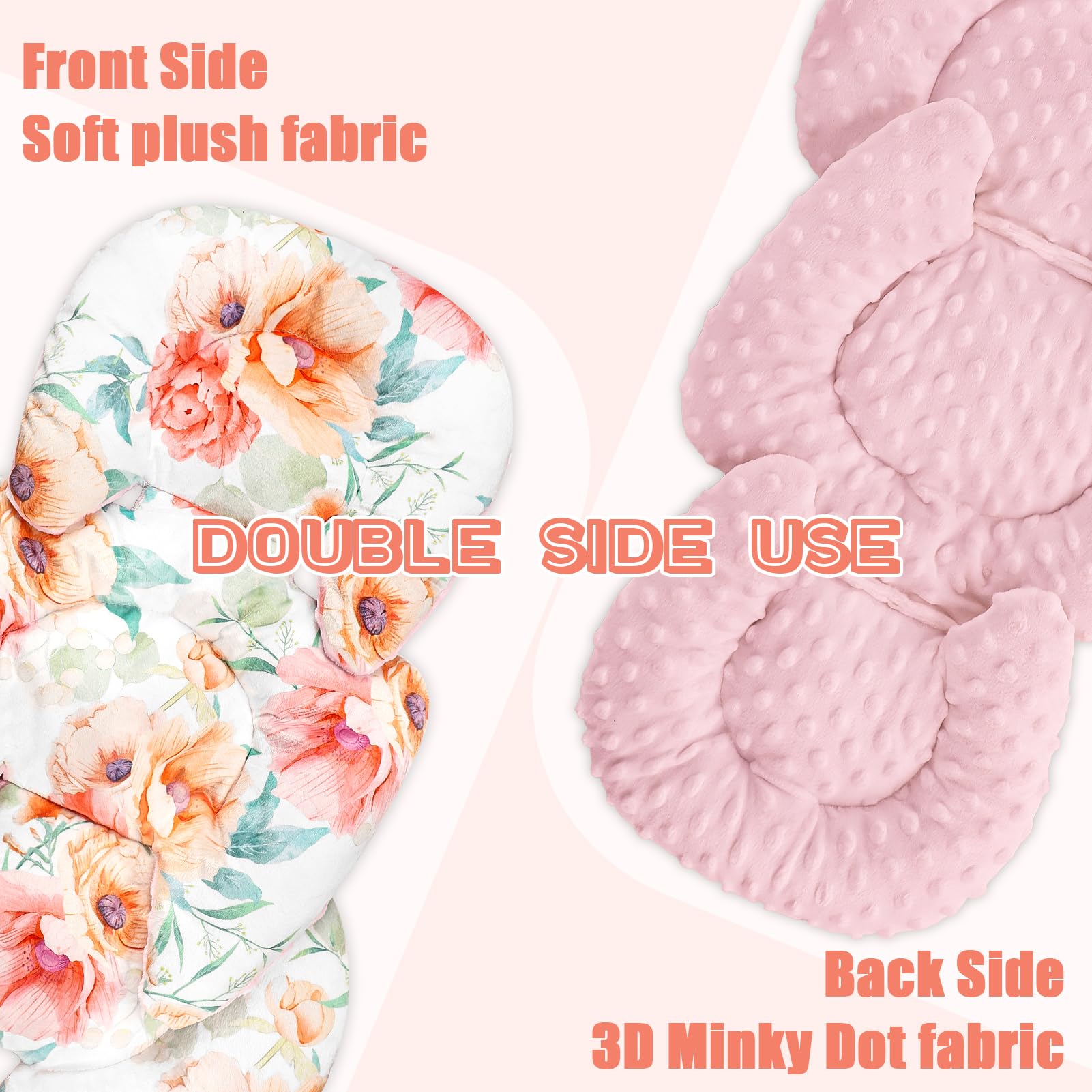 GFU stroller mat double-sided design offers two looks and easy rotation