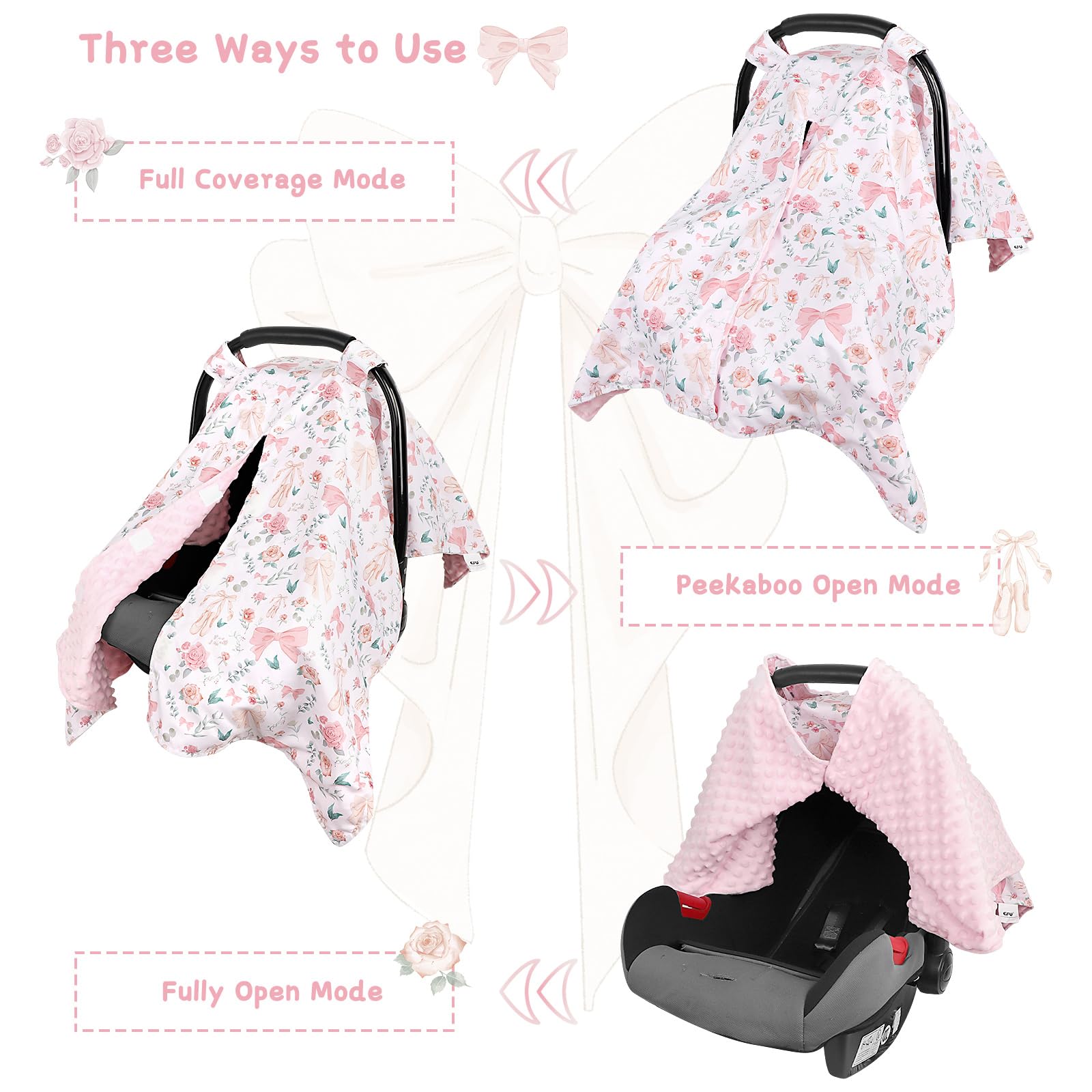 GFU Multifunction design serves as nursing cover, stroller canopy, and light blanket.