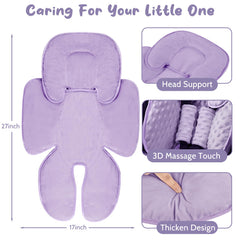 GFU padding fits 3- or 5-point harness car seats for secure support.