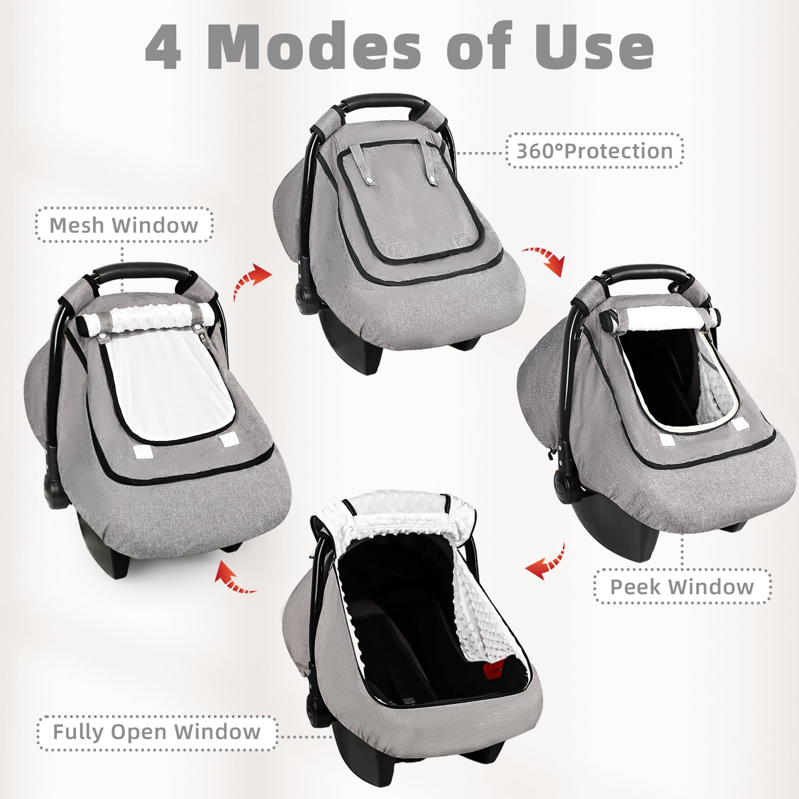 GFU Privacy Layer helps keep baby comfortable from passersby.