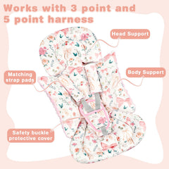 GFU reversible newborn cushion with 3D fabric for variety