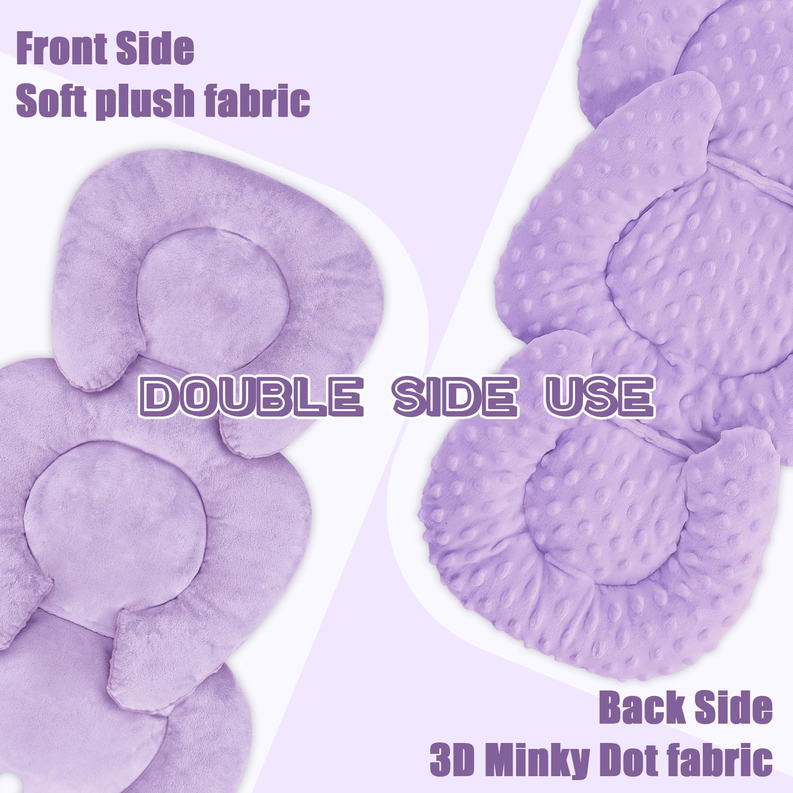 GFU reversible newborn insert plush side purple for cozy sessions