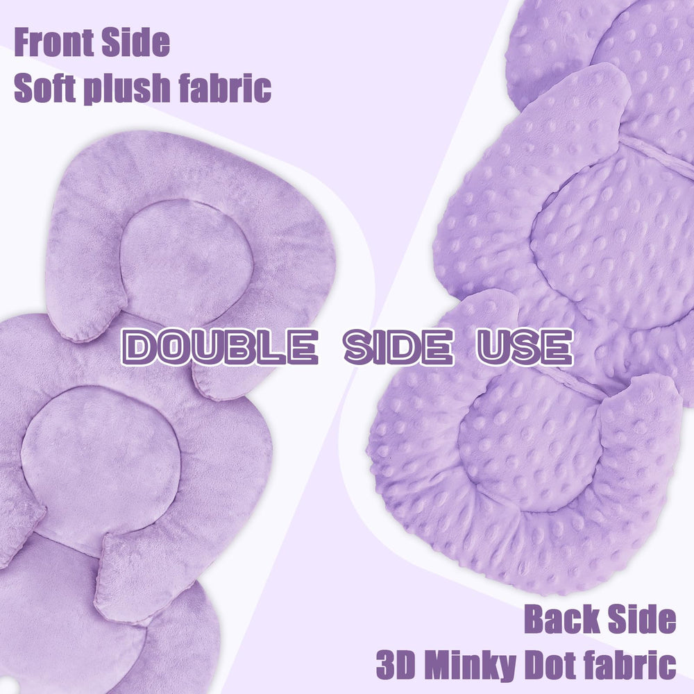 GFU reversible newborn insert plush side purple for cozy sessions