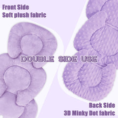 GFU reversible newborn insert plush side purple for cozy sessions