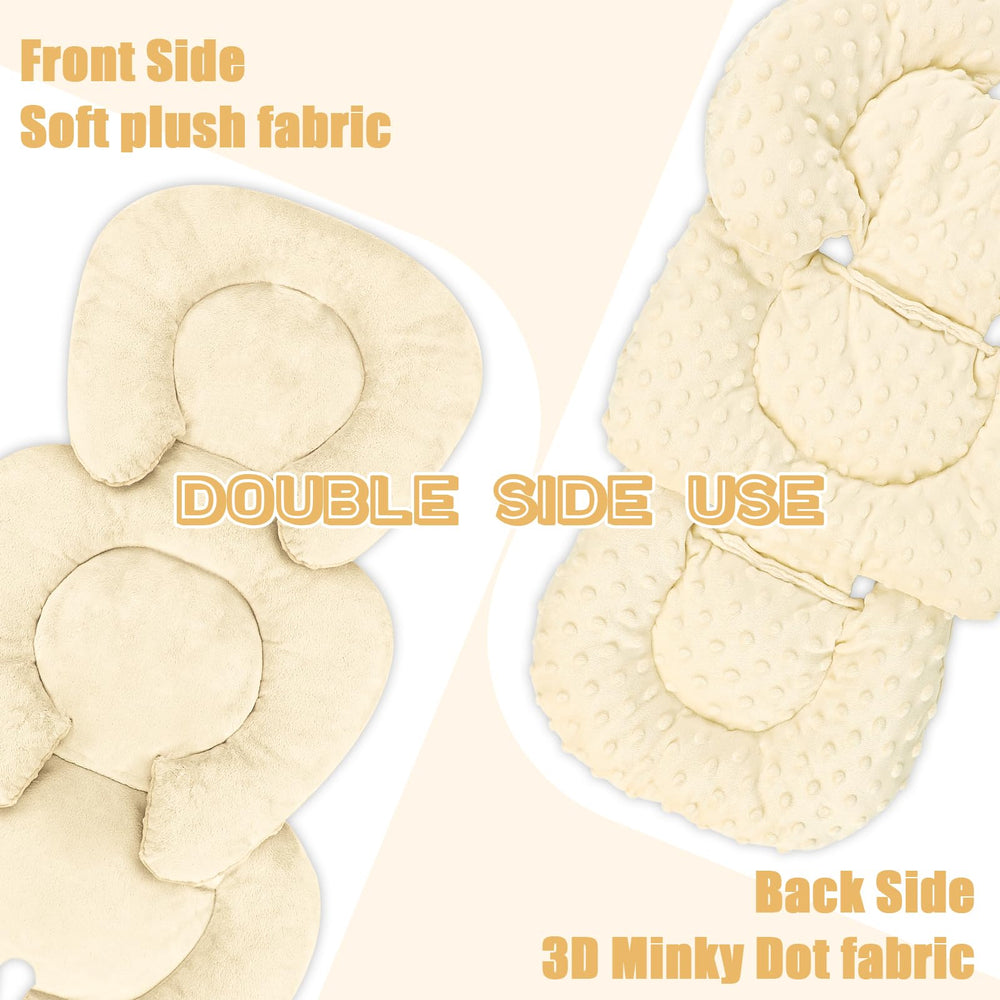 GFU reversible newborn insert plush side for cozy seating.
