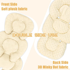 GFU reversible newborn insert plush side for cozy seating.