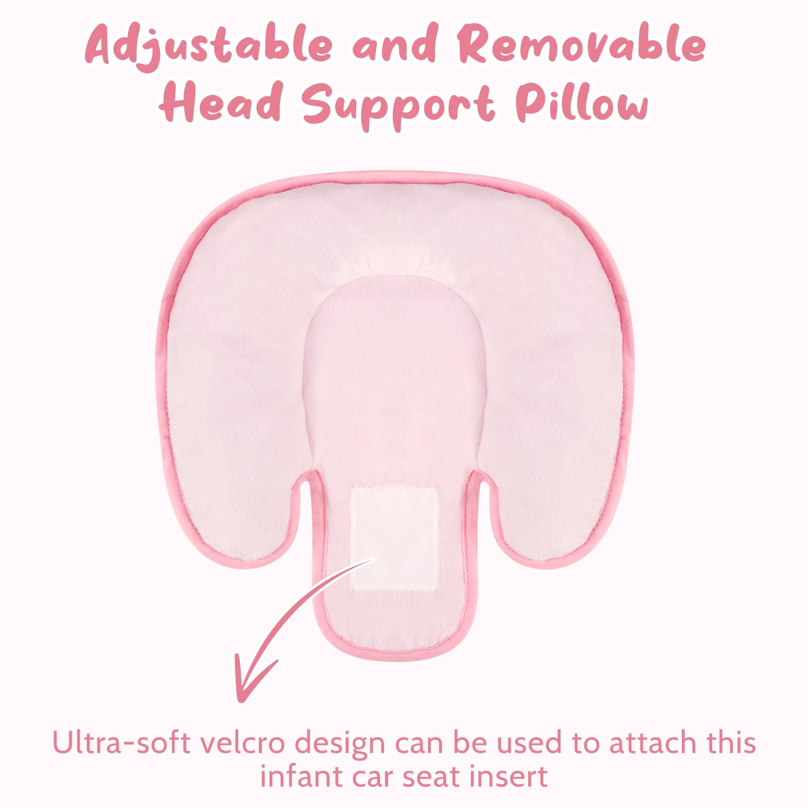 GFU reversible newborn insert with plush and 3D fabric for year round comfort