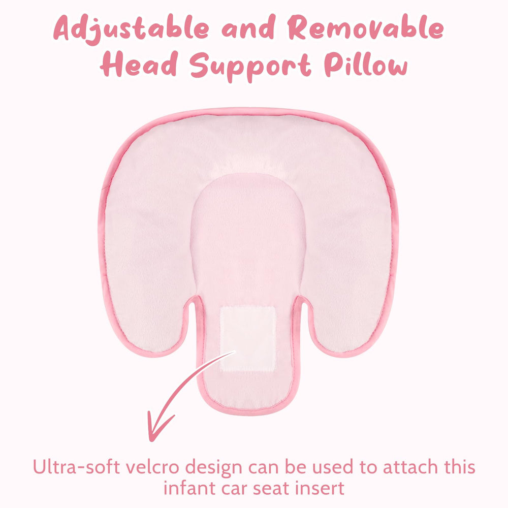 GFU reversible newborn insert with plush and 3D fabric for year round comfort