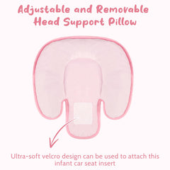GFU reversible newborn insert with plush and 3D fabric for year round comfort