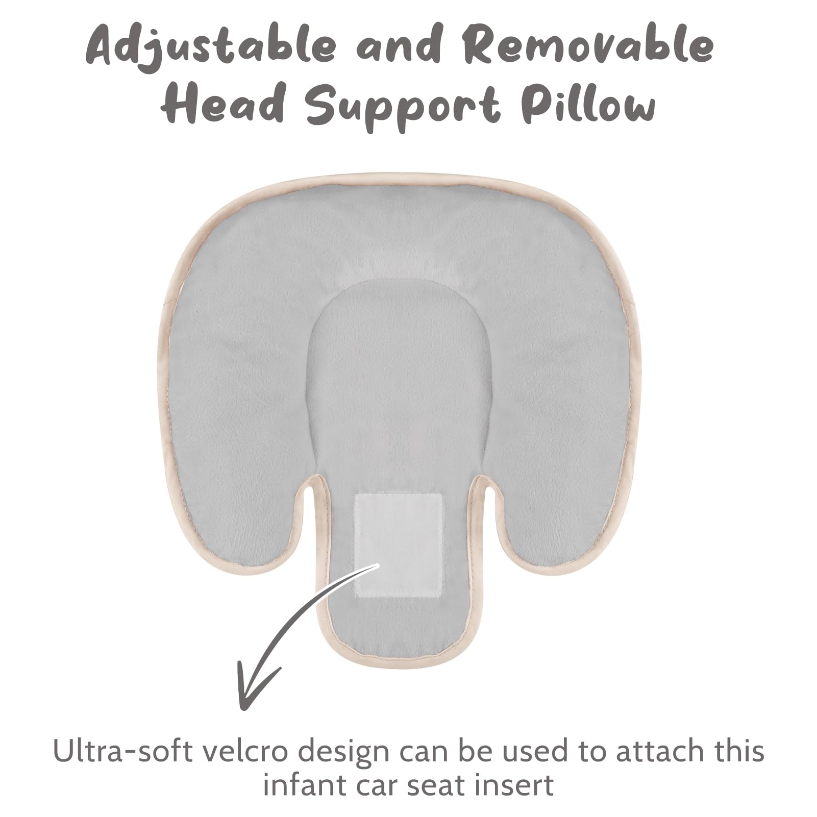 GFU reversible plush and 3D fabric insert keeps baby cool and comfortable.