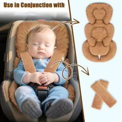 GFU soft plush front side offers cozy seating for newborns in car seats.