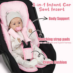 GFU strap covers protect shoulders from harness chafing during car rides and strolls