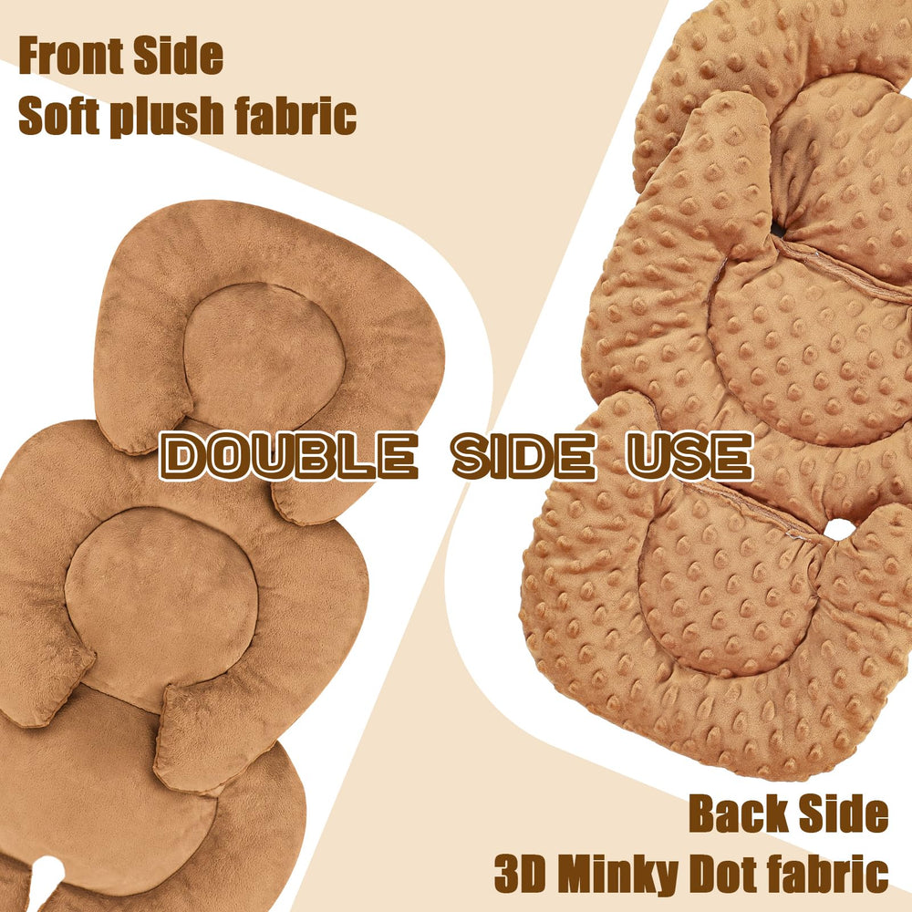 GFU strap pads protect shoulders and hips from harness rubbing on stroller trips.