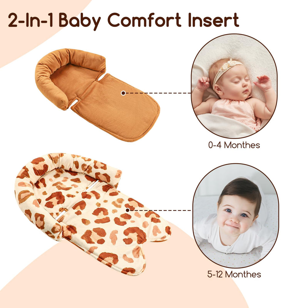 GFU cushion compatible with strollers, swings, and bouncers for versatile travel