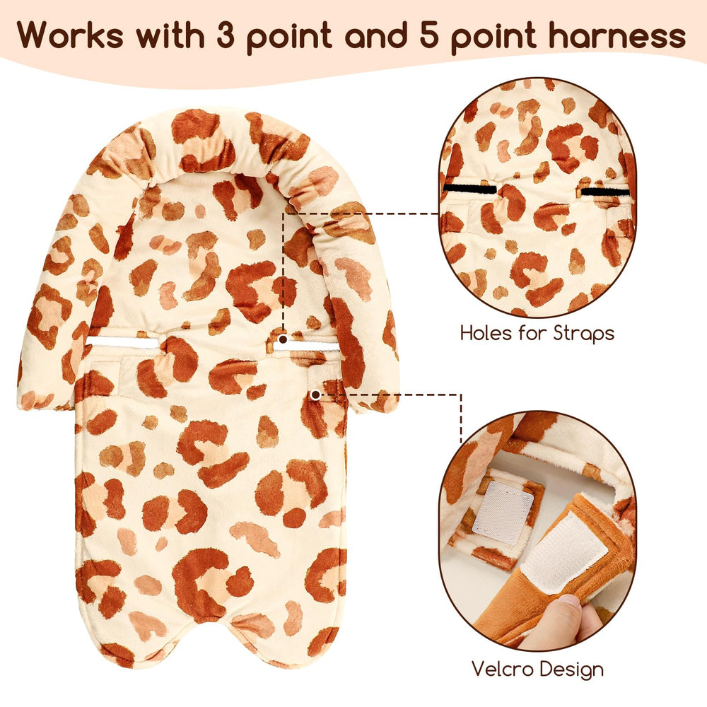 GFU universal-fit infant seat cushion fits car seats, strollers, and swings
