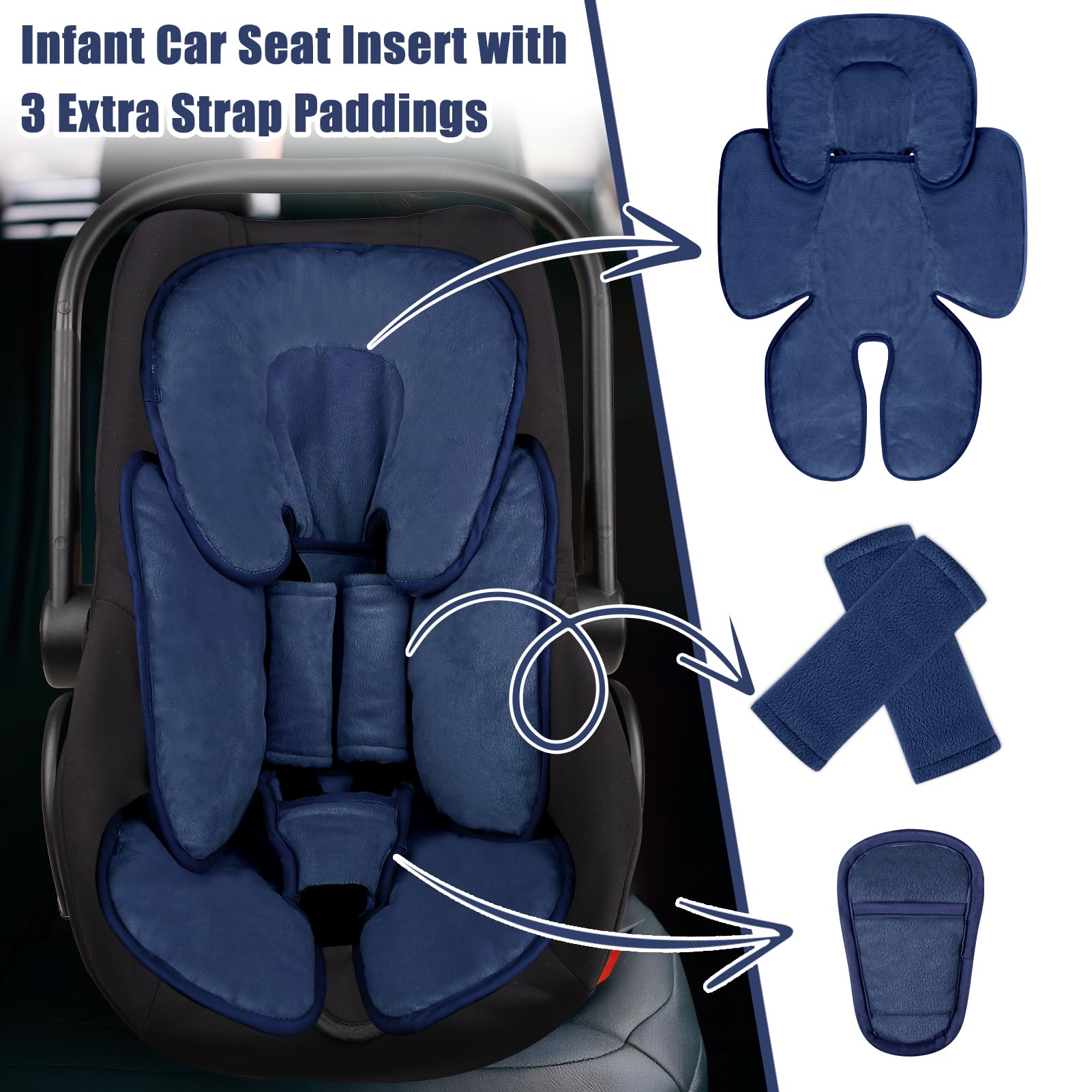 GFU versatile insert suitable for car seats, swings, and strollers