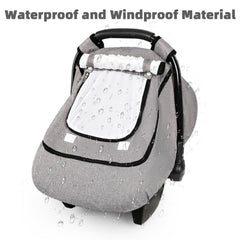 GFU Windproof Double-Layer Window keeps baby warm and shields from chilly gusts.