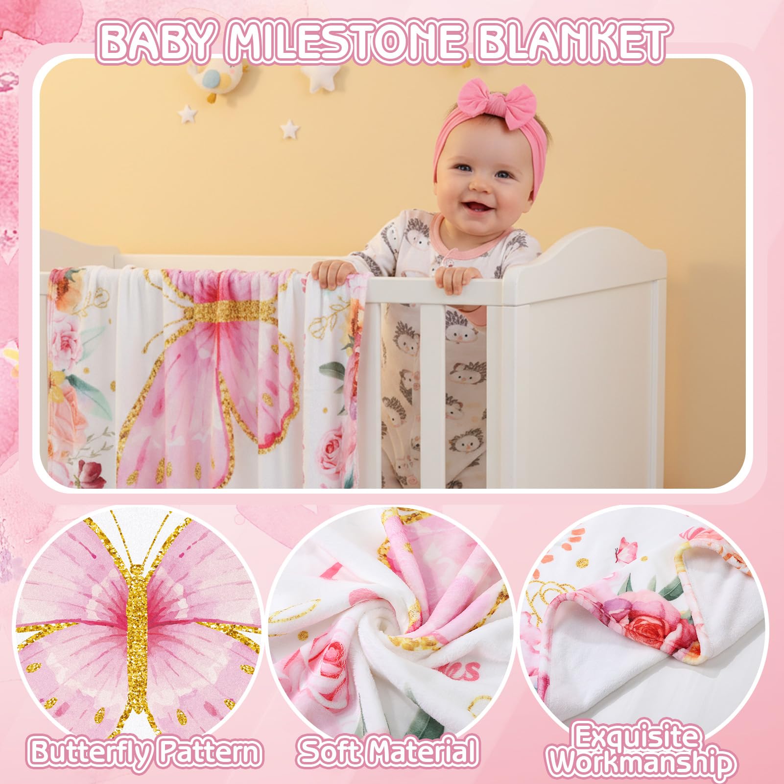 GGSTDDUP pink bow headband adds cute touch to portraits