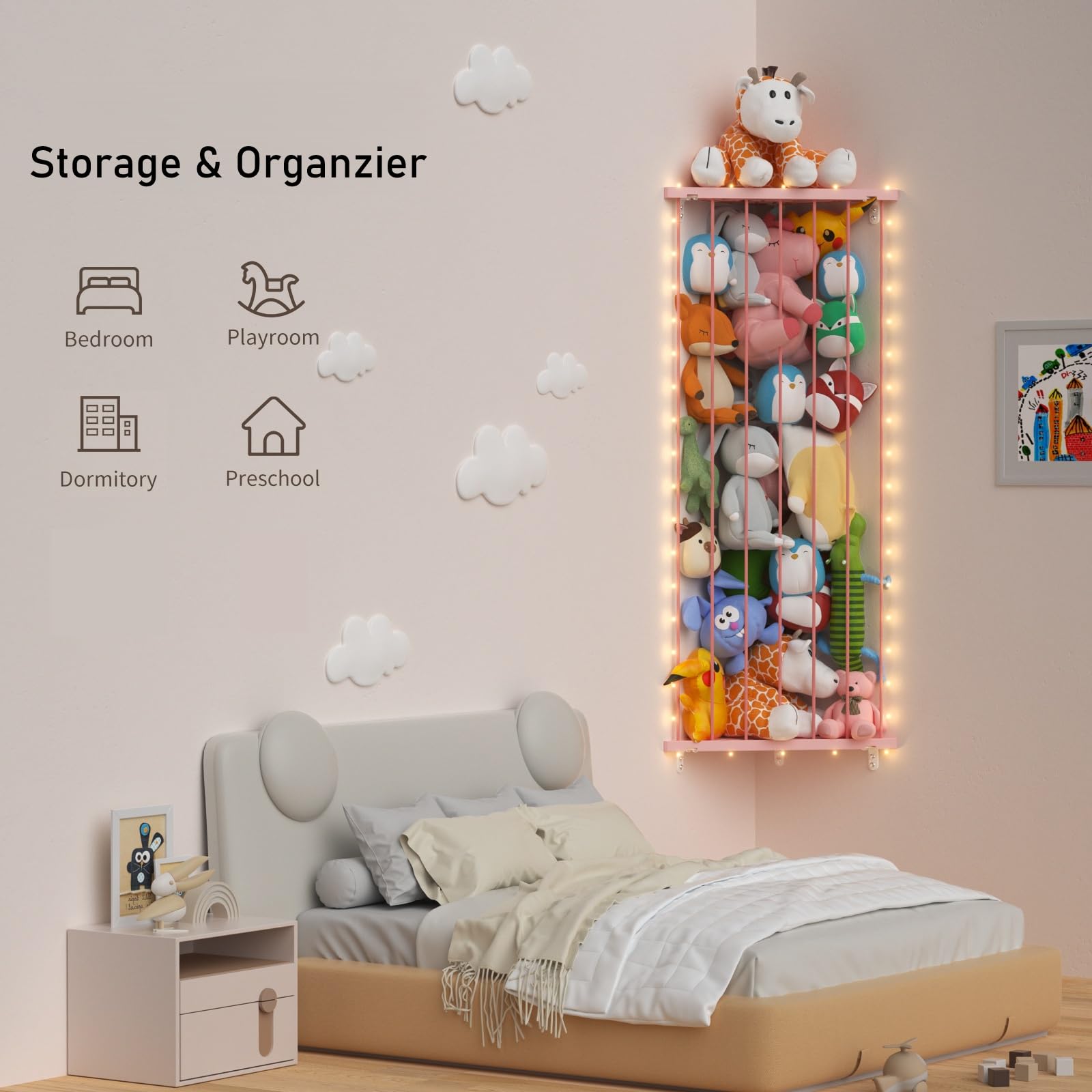 GGUO high-quality ABS material and metal brackets ensure durable use