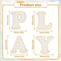 Giantree rattan PLAY sign enhances nursery decor with warm wood tones