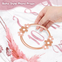 Gicoherero soft fleece baby blanket with pink floral design for cozy sleep and play.